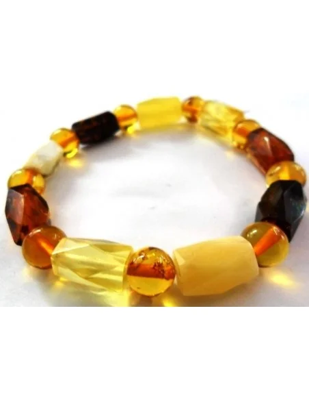 Bracelet ambres facettes