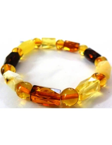 Bracelet ambres facettes