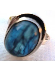 Cyanite bleue bague monté en argent 2