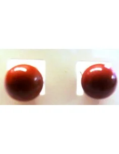 Jaspe rouge boucles 6mm 2