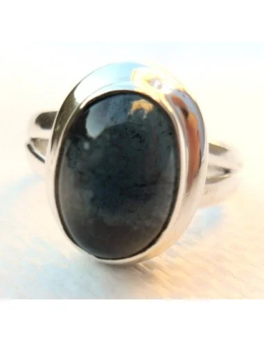 Indigolite, Tourmaline bleue bague argent