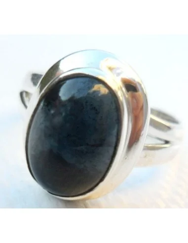 Indigolite, Tourmaline bleue bague argent