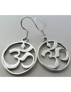 OM boucles d'oreilles en argent
