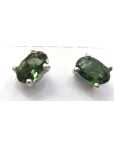 Boucles d'oreilles en tourmaline verte