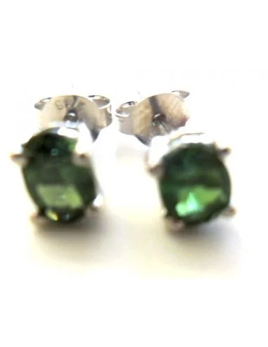 Boucles d'oreilles en tourmaline verte