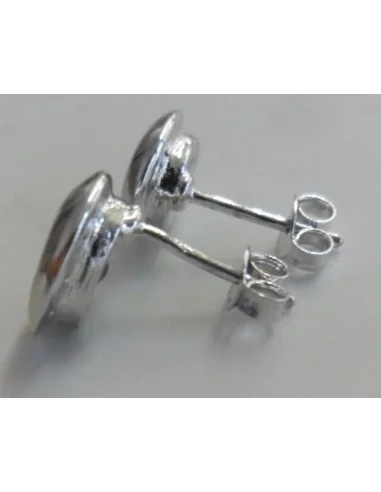 Emeraudes boucles pouce argent