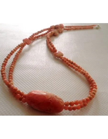 Pierre de lune Rhodocrosite bracelet