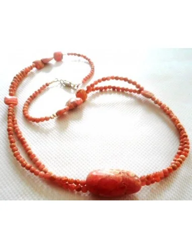 Pierre de lune Rhodocrosite bracelet