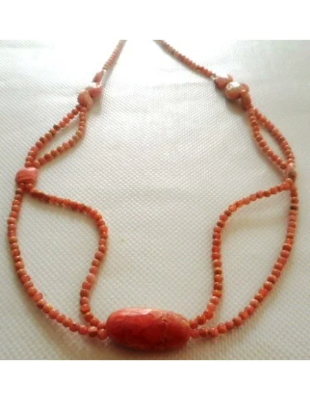 Pierre de lune Rhodocrosite bracelet