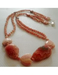 Rhodocrosite collier