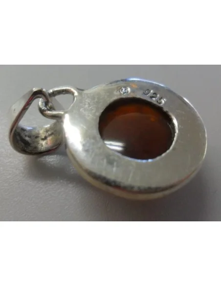 Grenat pendentif argent