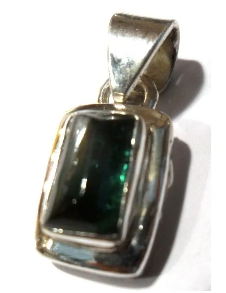 Verdelite, Tourmaline verte pendentif argent Verdelite, Tourmaline verte pendentif argent