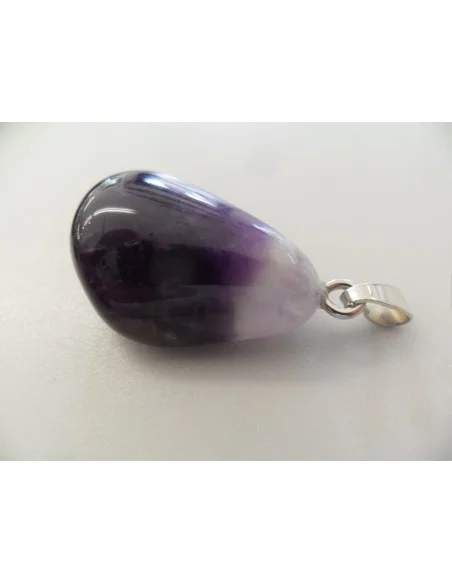 Améthyste en chevron pendentif argent Améthyste en chevron pendentif argent