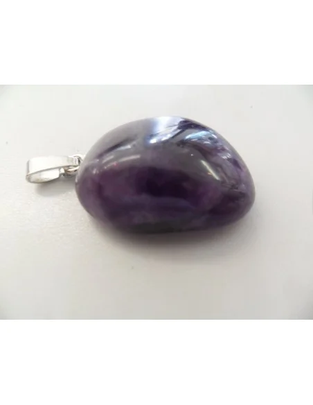 Améthyste en chevron pendentif argent Améthyste en chevron pendentif argent