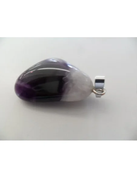 Améthyste en chevron pendentif argent Améthyste en chevron pendentif argent