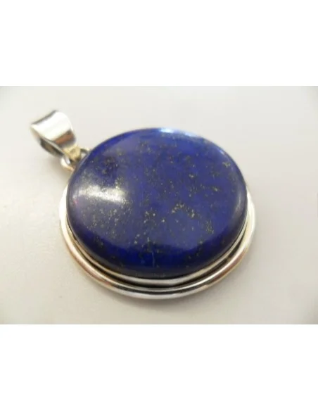 Lapis pendentif argent
