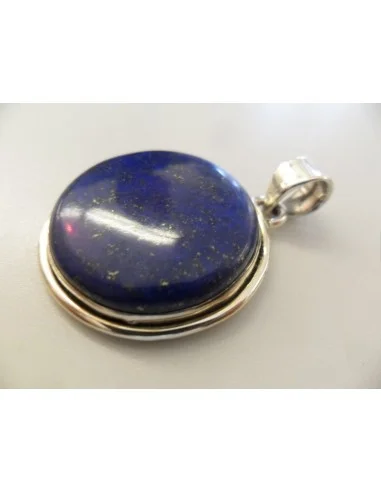 Lapis pendentif argent