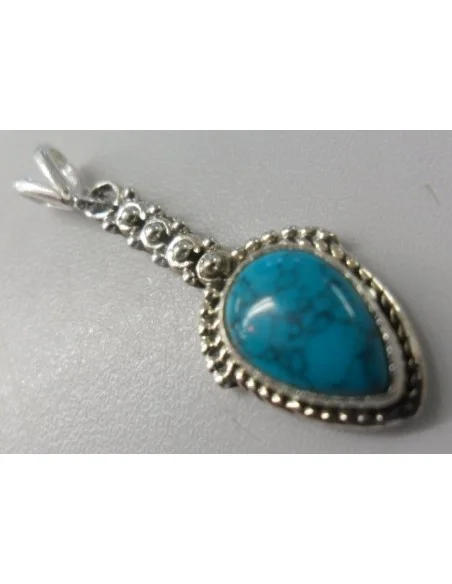 Pendentif turquoise argent