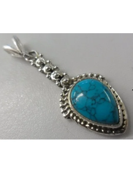 Pendentif turquoise argent