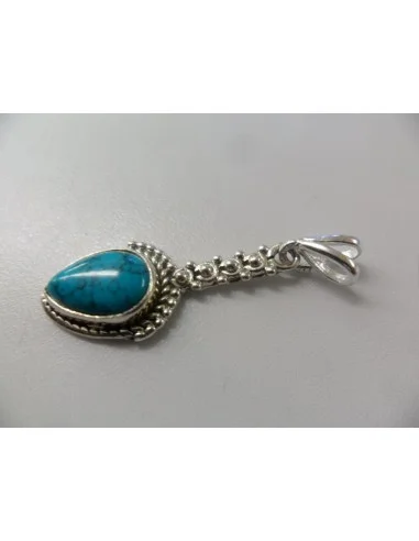 Pendentif turquoise argent