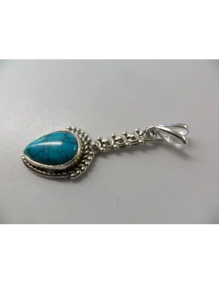 Pendentif turquoise argent