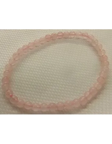 Bracelet quartz rose 4mm enfant
