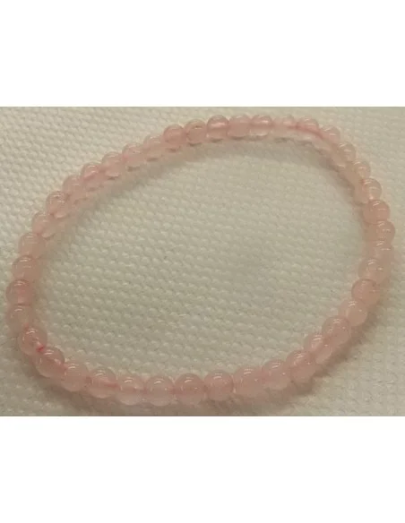 Bracelet quartz rose 4mm enfant