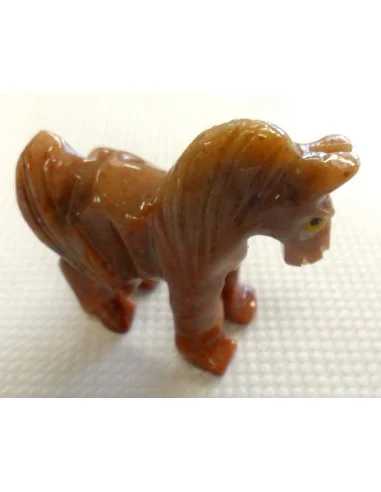Cheval en pierre stéatite