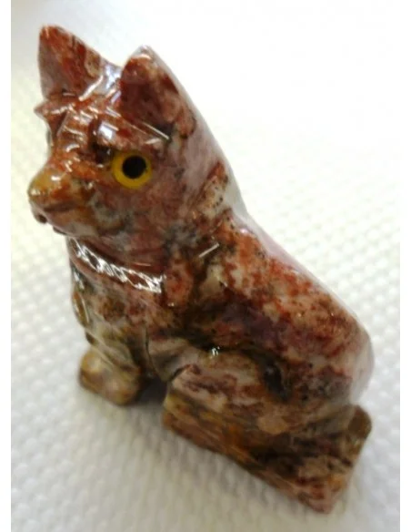 Chat en pierre stéatite