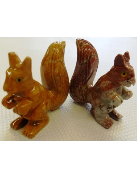 Ecureuil en pierre stéatite Ecureuil en pierre stéatite