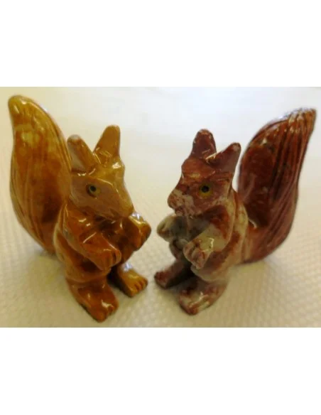 Ecureuil en pierre stéatite Ecureuil en pierre stéatite