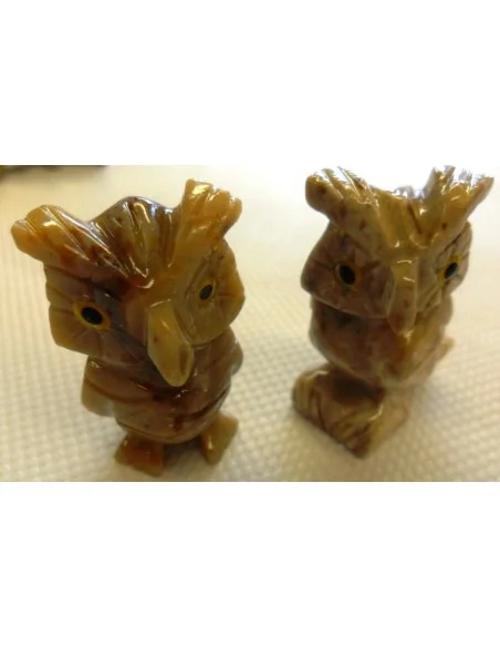 Chouette en pierre stéatite