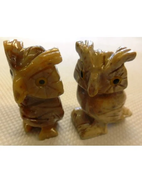 Chouette en pierre stéatite