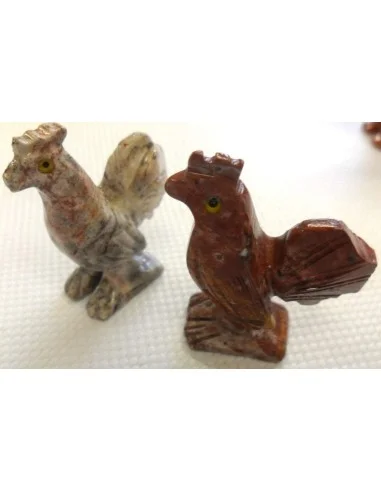 Coq en pierre stéatite