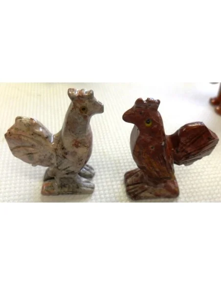 Coq en pierre stéatite