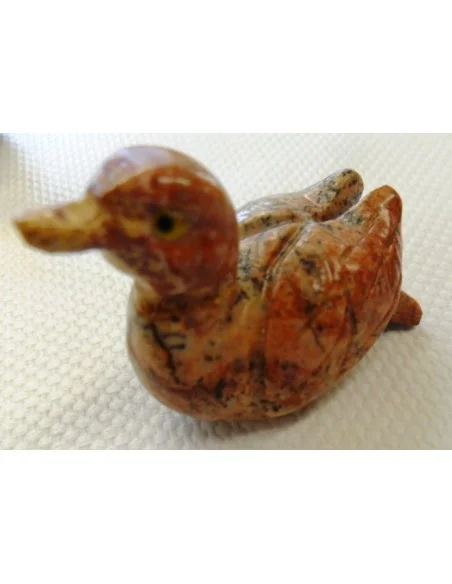 Canard en pierre stéatite