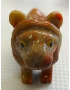 Lion en pierre stéatite 2
