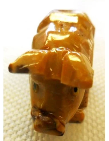 Cochon en pierre stéatite