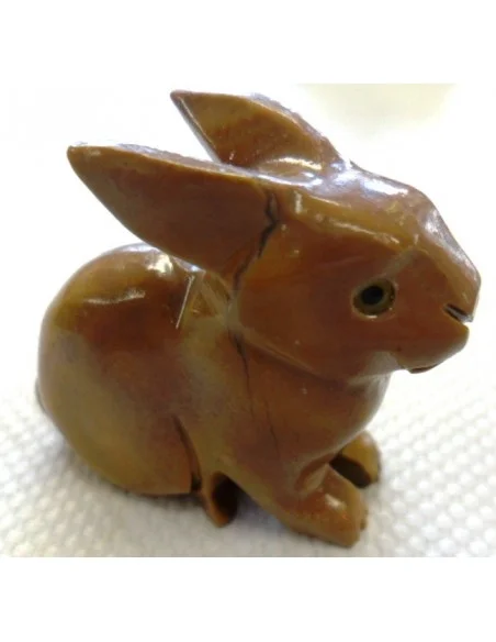 Lapin en pierre stéatite Lapin en pierre stéatite