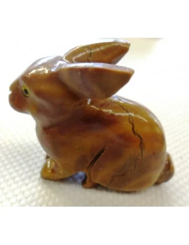 Lapin en pierre stéatite