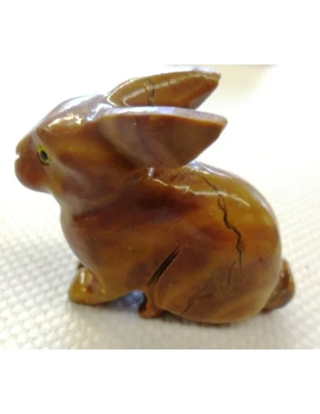 Lapin en pierre stéatite Lapin en pierre stéatite