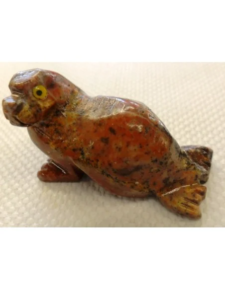 Phoque en pierre stéatite