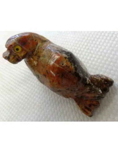 Phoque en pierre stéatite