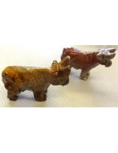 Vache en pierre stéatite 2