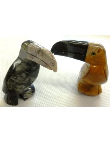 toucan en pierre stéatite
