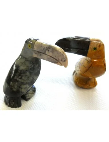 toucan en pierre stéatite