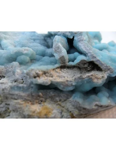 Smithsonite bleue géode