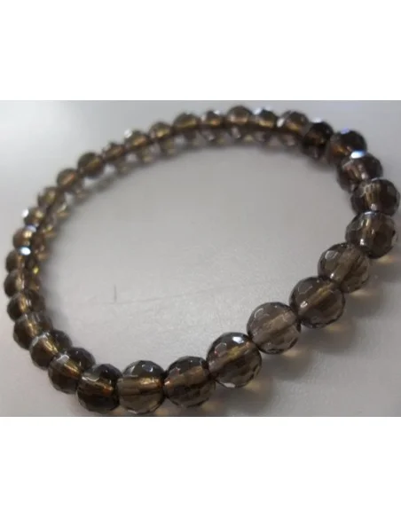 Quartz fumé, 6mm facettes bracelet Quartz fumé, 6mm facettes bracelet