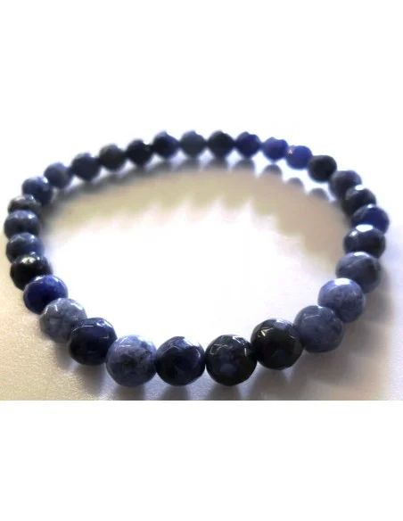 Sodalite, 6mm facettes bracelet
