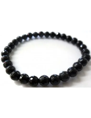 Onyx noir en bracelet 